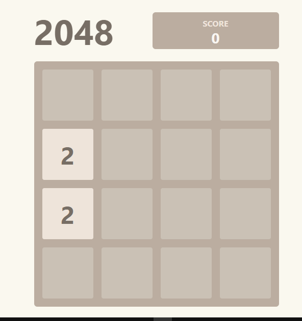 2048 Game work1